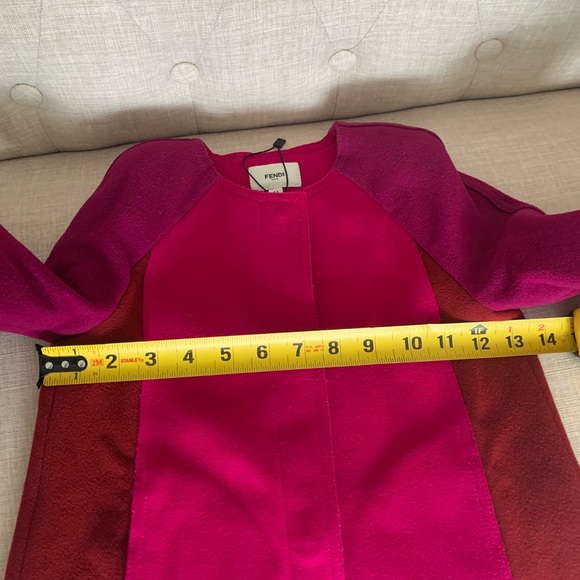 Authentic Fendi girl goat wool cashmere pink sz 4-5yo - Picture 12 of 15